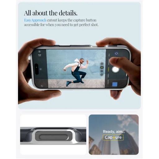 Puzdro Spigen Classic C1 MagSafe pre iPhone 16 Pro Max grafitové - 6