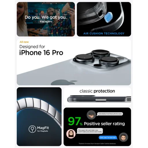 iPhone 16 Pro Grafit Spigen Classic C1 MagSafe puzdro - 10