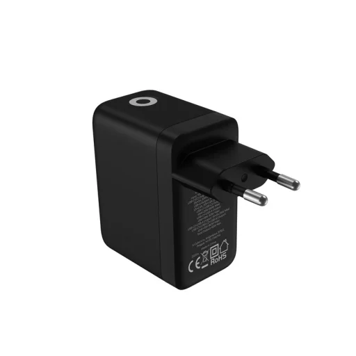 Mobile Origin PW20 65 W GaN sieťová nabíjačka s displejom, 2× USB-C a USB-A, čierna - 12