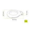 Mobile Origin Airtag Loop Case Holder A1, biely thumbnail