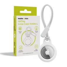 Mobile Origin Airtag Loop Case Holder A1, biely