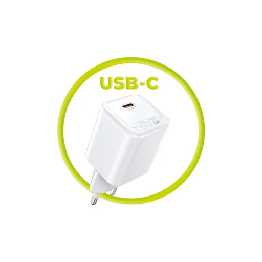 Mobile Origin GaN 67 W Super Charger jednoportová USB-C PW6 sieťová nabíjačka, biela - 9