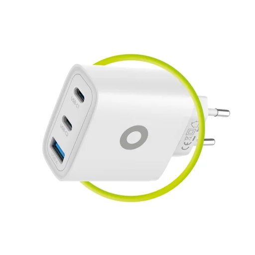 Mobile Origin GaN 40W sieťová nabíjačka MO13 biela, 1 USB-A a 2 USB-C - 10