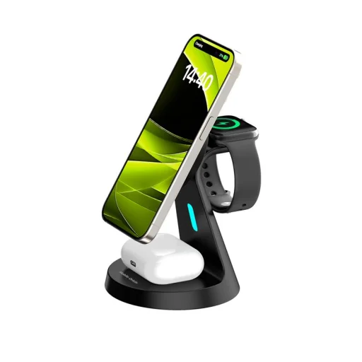 Mobile Origin 3in1 PW9 bezdrôtový magnetický nabíjací stojan, čierny - 16