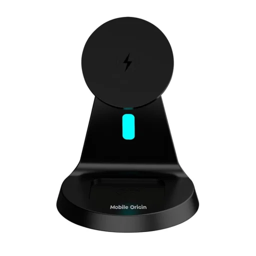 Mobile Origin 3in1 PW9 bezdrôtový magnetický nabíjací stojan, čierny - 9