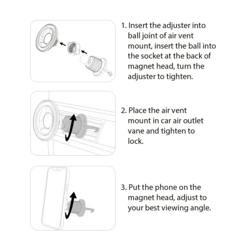 Mobile Origin CA10 magnetický držiak na telefón do auta - 9