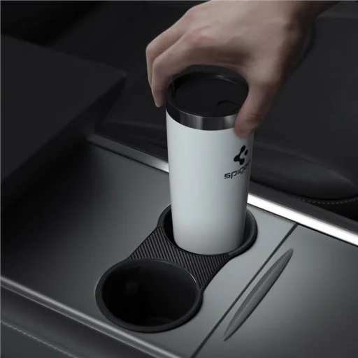 Spigen vložka do držiaka na poháre pre stredovú konzolu Tesla, čierna – Model Y/3 (2021/2022) - 12