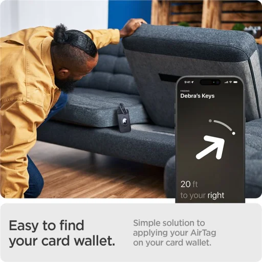 Spigen Tesla Card Holder Air Fit puzdro na karty pre Tesla Key Card a AirTag, 2 ks - 21