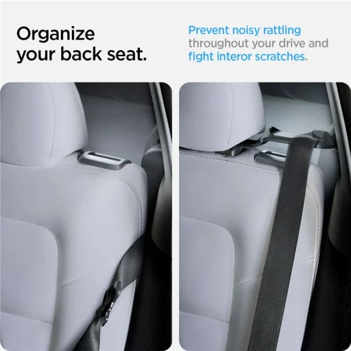 Spigen Tesla hátsó biztonságiöv-tartó fekete – Tesla Model Y - 7