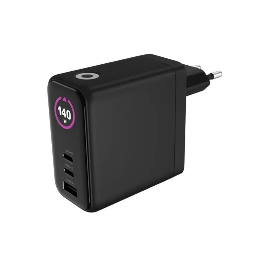 Mobile Origin PW21 140W GaN sieťová nabíjačka s displejom, čierna - 11