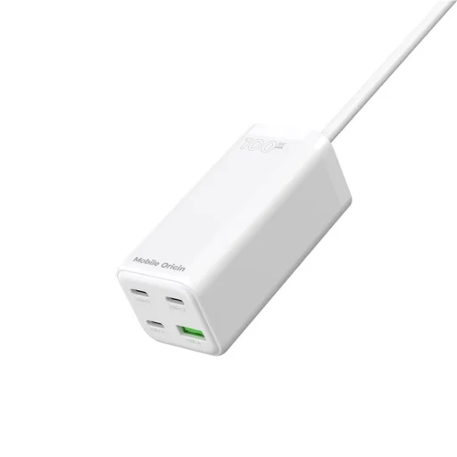 Mobile Origin GaN 100W kompaktná MultiHub nabíjačka PW18 s 3x USB-C + USB-A - 12