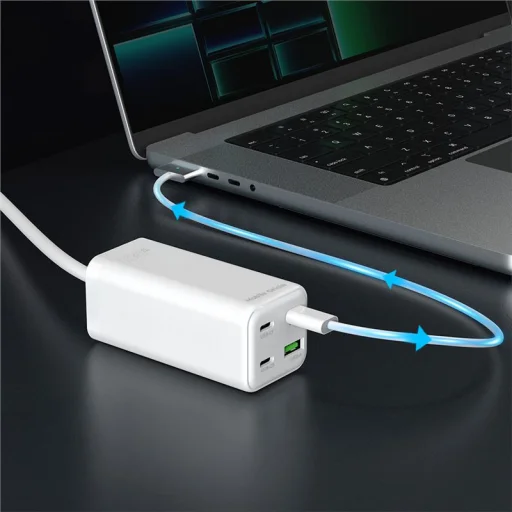 Mobile Origin GaN 100W kompaktná MultiHub nabíjačka PW18 s 3x USB-C + USB-A - 3