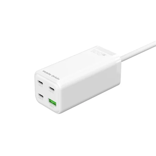 Mobile Origin GaN 100W kompaktná MultiHub nabíjačka PW18 s 3x USB-C + USB-A - 9