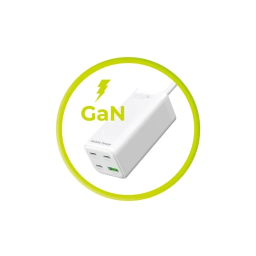 Mobile Origin GaN 100W kompaktná MultiHub nabíjačka PW18 s 3x USB-C + USB-A - 10