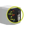 Mobile Origin 65W GaN PW2 sieťová nabíjačka s displejom, samonavíjacím USB-C káblom a konektormi USB-C a USB-A thumbnail