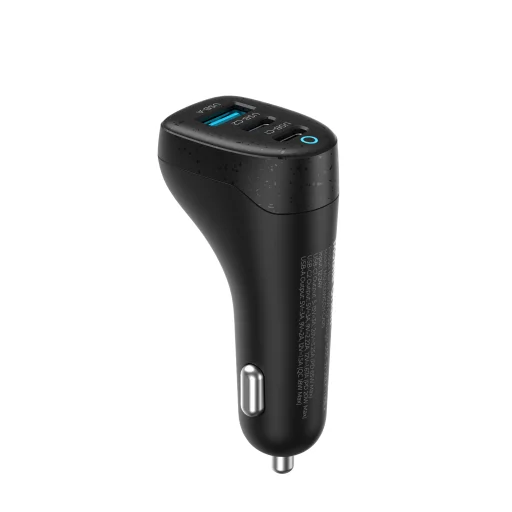 Mobile Origin CA25 100 W nabíjačka do auta 2× USB-C a USB-A, čierna - 3