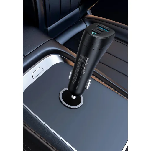 Mobile Origin CA25 100 W nabíjačka do auta 2× USB-C a USB-A, čierna - 7