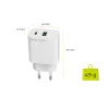 Mobile Origin PD20W MO12 20 W sieťová nabíjačka s konektorom USB-A a USB-C, biela thumbnail