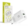 Mobile Origin PD20W MO12 20 W-os hálózati töltő USB-A és USB-C csatlakozóval, fehér thumbnail