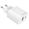 Mobile Origin PD20W MO12 20 W-os hálózati töltő USB-A és USB-C csatlakozóval, fehér thumbnail
