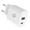 Mobile Origin PD20W MO12 20 W-os hálózati töltő USB-A és USB-C csatlakozóval, fehér thumbnail