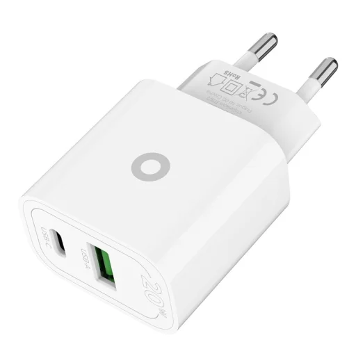 Mobile Origin PD20W MO12 20 W sieťová nabíjačka s konektorom USB-A a USB-C, biela - 7