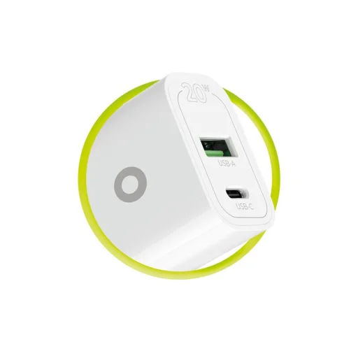 Mobile Origin PD20W MO12 20 W sieťová nabíjačka s konektorom USB-A a USB-C, biela - 9