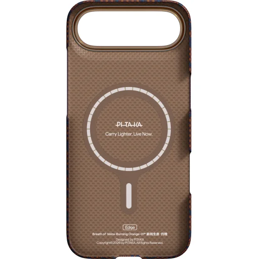 Pitaka Edge Case Breath of Veins ohnivo oranžový kryt pre iPhone Air - 3