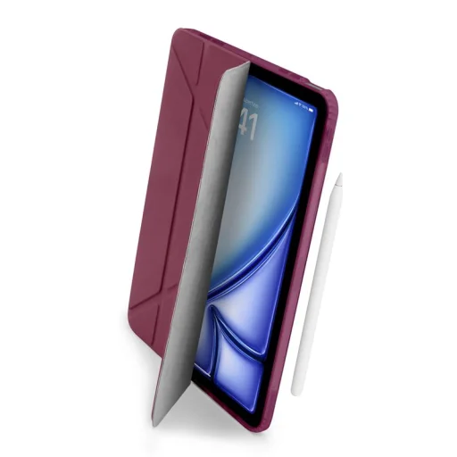 Pipetto Origami No1 originálne puzdro, bordové – iPad (A16) / iPad (2022) - 1