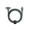Native Union Belt Cable Duo USB-C–USB-C/Lightning kábel 1,5 m, palazöld thumbnail