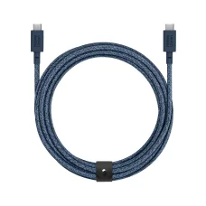 Native Union Belt Cable XL USB-C–USB-C kábel, 3 m, tmavomodrý