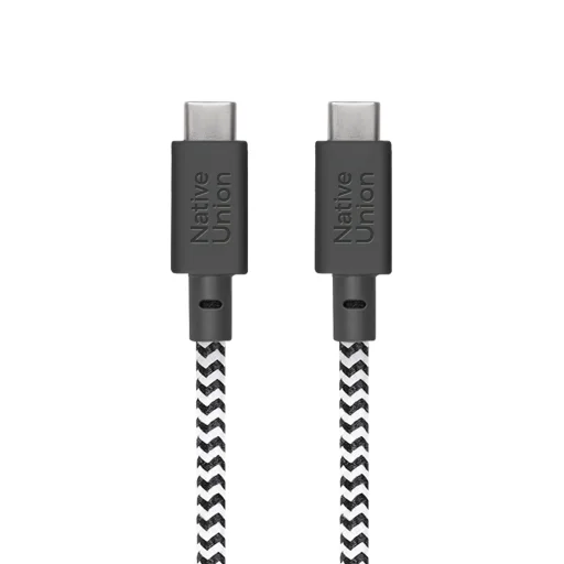 Native Union Belt Cable XL (USB-C - USB-C) 3m, zebra - 2