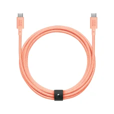 Native Union Belt Cable XL USB-C–USB-C kábel, 3 m, barackszínű