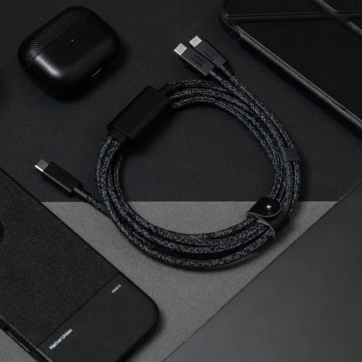 Native Union Belt Cable 2 v 1 kábel USB-C – USB-C, 2 m, kozmosz - 4