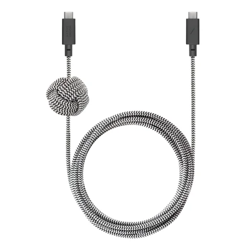Native Union Anchor USB-C – USB-C kábel, 3 m, zebra - 1