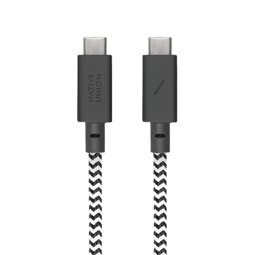 Native Union Anchor USB-C – USB-C kábel, 3 m, zebra - 2