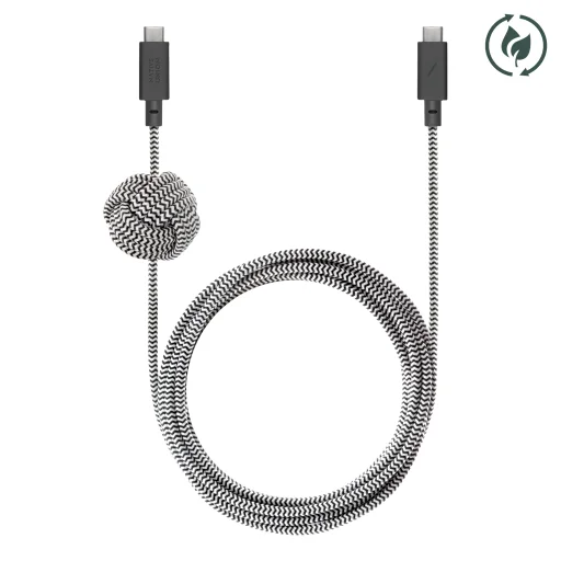 Native Union Anchor USB-C – USB-C kábel, 3 m, zebra - 3