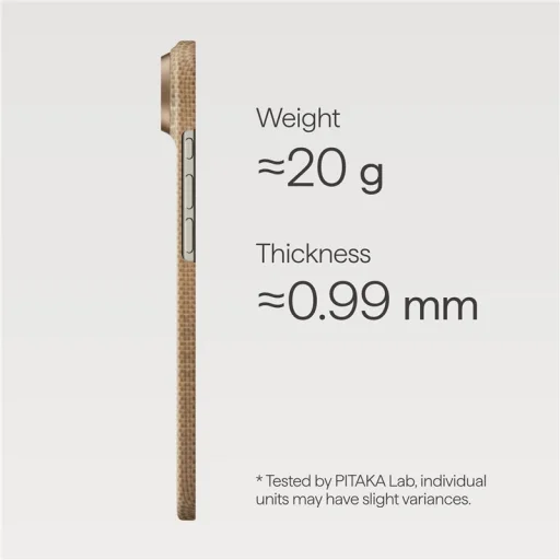 Pitaka Ultra-Slim puzdro zlatý lesk – iPhone Air - 8