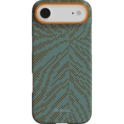 Puzdro na Apple iPhone Air Pitaka Edge Case Breath of Veins potápačská zelená - 2