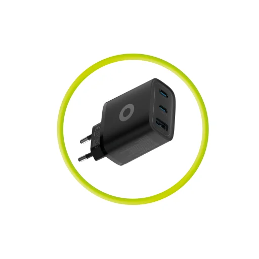 Mobile Origin GaN 40W MO13 sieťová nabíjačka čierna, 1 USB-A a 2 USB-C - 12