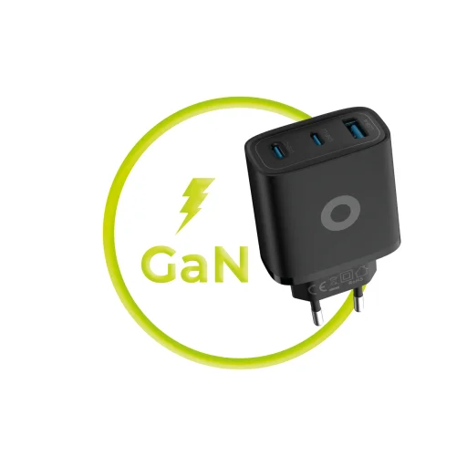Mobile Origin GaN 40W MO13 sieťová nabíjačka čierna, 1 USB-A a 2 USB-C - 13
