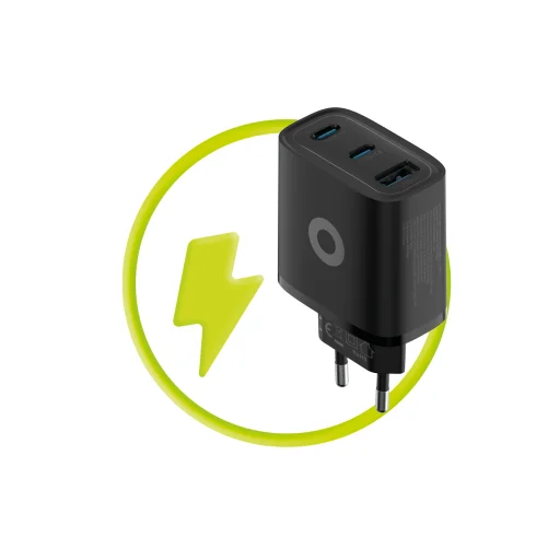 Mobile Origin GaN 40W MO13 sieťová nabíjačka čierna, 1 USB-A a 2 USB-C - 10
