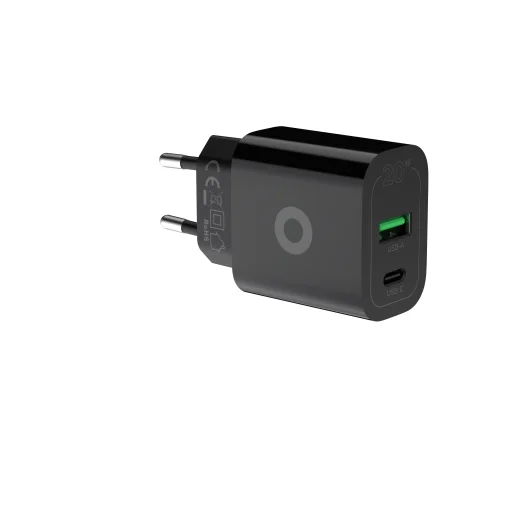 Mobile Origin MO12 PD20W sieťová nabíjačka, čierna, USB-A + USB-C - 7