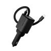 Mobile Origin CA28 4 v 1 50W nabíjačka do auta s USB-C, USB-A a integrovaným USB-C a Lightning káblom, vesmírne sivá thumbnail