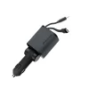 Mobile Origin CA28 4 v 1 50W nabíjačka do auta s USB-C, USB-A a integrovaným USB-C a Lightning káblom, vesmírne sivá thumbnail
