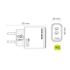 Mobile Origin MO19 GaN 65W sieťová nabíjačka s dvoma USB-C portami biela thumbnail