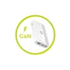 Mobile Origin 65W GaN III Slim hálózati töltő 2× USB-C és USB-A csatlakozóval, fekete thumbnail