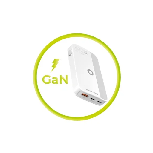 Mobile Origin 65 W GaN III Slim sieťová nabíjačka s 2× USB-C a USB-A konektormi, biela - 16