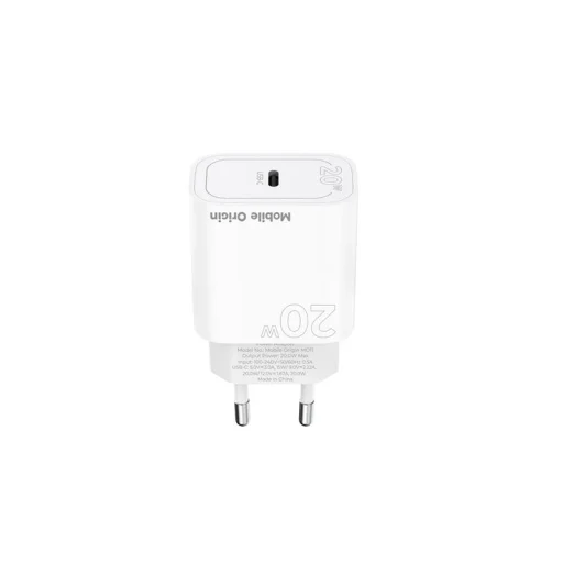 Mobile Origin PD20W MO11 20 W USB-C sieťová nabíjačka, biela - 12