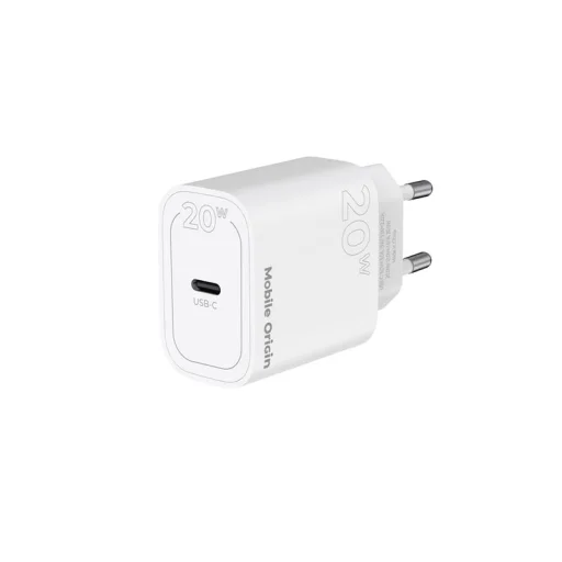 Mobile Origin PD20W MO11 20 W USB-C sieťová nabíjačka, biela - 3